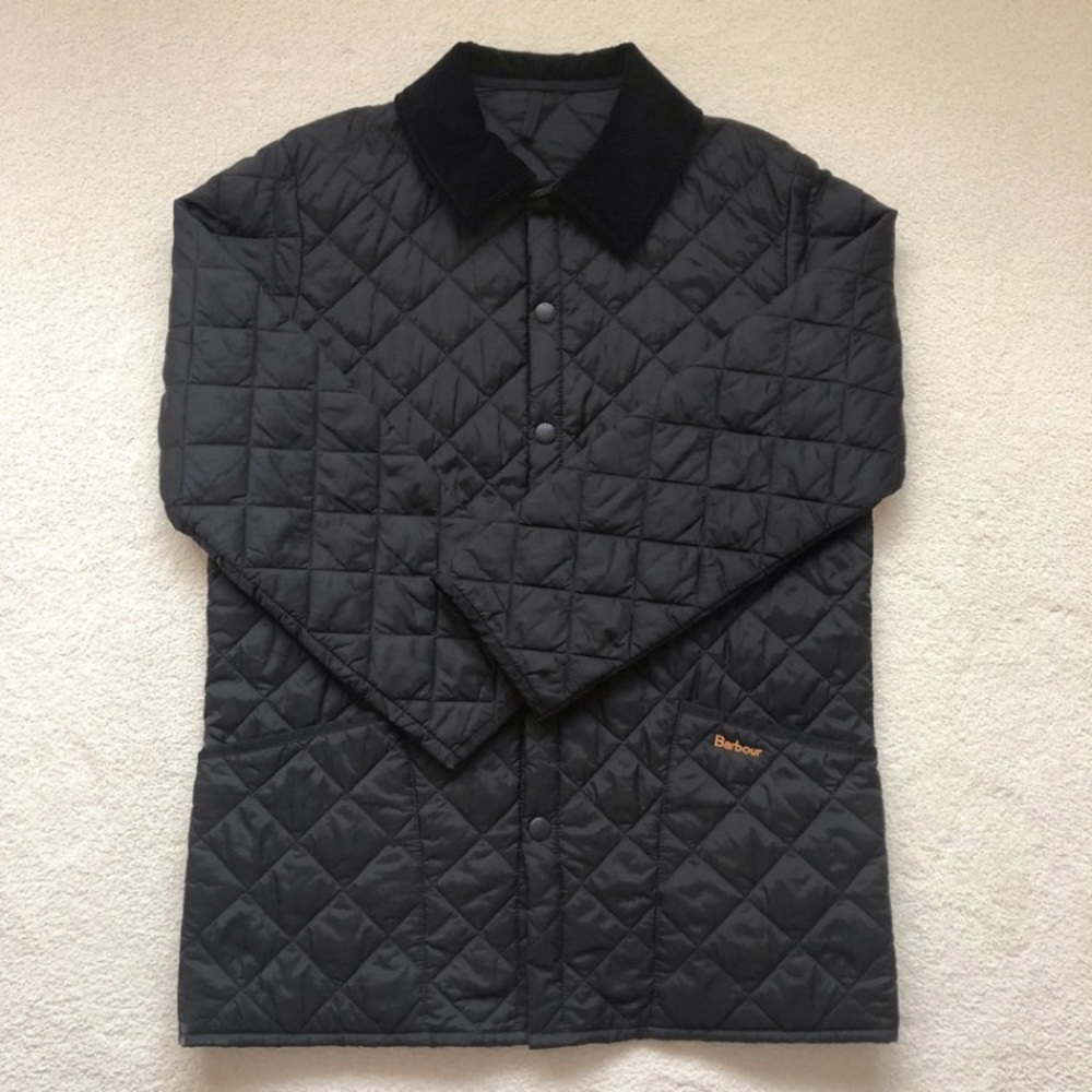 Barbour quilted mens liddesdale coat XS black